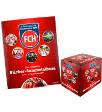 1. FC Heidenheim 1846 Cromos - Álbum + 1 Caixa (=50 saquetas)