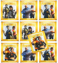 Panini Fortnite Golden Frame Series Cromos - 10 saquetas