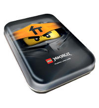 Lego Ninjago Serie 7 Trading Cards - Mini-Tin Preto - ALEMÃO