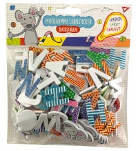 Autocolantes de aprendizagem de borracha de esponja - cartas