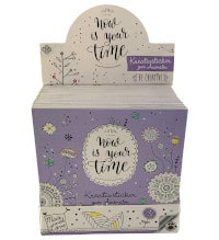 Now is your time - Autocolantes criativos para colorir - Display com 20 livretos
