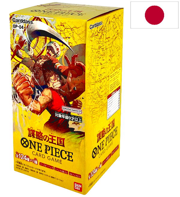 One Piece Card Game Kingdoms Of Intrigue Op04 Display Jogo em Inglês BANDAI  (Idade recomendada: 6 anos)