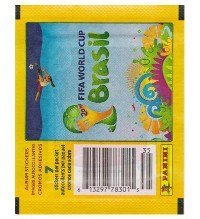 Panini Brasil 2014 saqueta EUA Canadá con 7 cromos