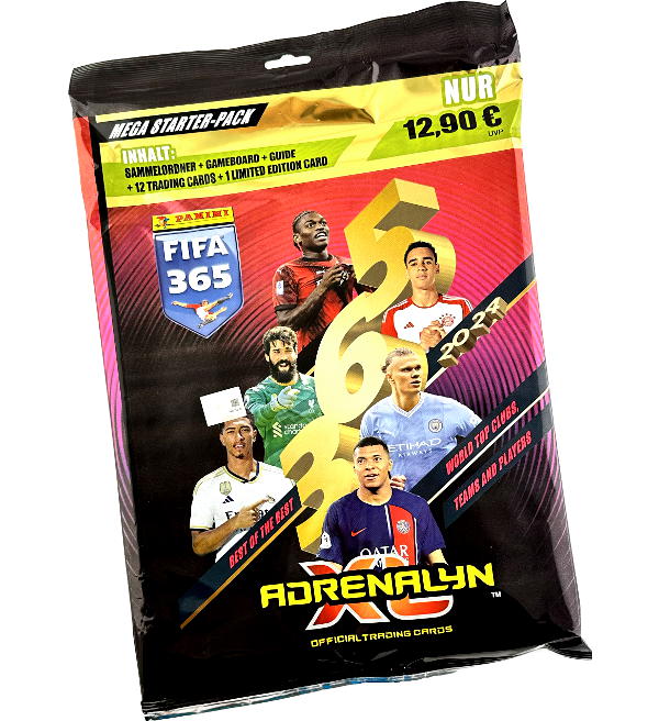 Panini FIFA 365 2024 Adrenalyn XL Starter Pack (12 Cards + 1 LE Card