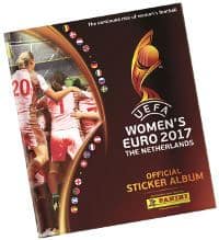 Panini Women's EURO 2017 cromos Caderneta vazia