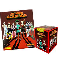 Panini My Hero Academia Cromos & Cards - Álbum alemão + Caixa de 36 saquetas