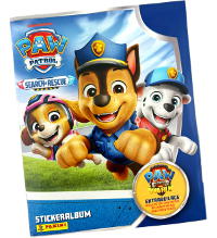 Panini Paw Patrol - Search & Rescue Cromos - Álbum alemão