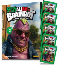 Panini Skifidol Italian Brainrot 2 Cromos - Starter Pack (Álbum + 3 saquetas)