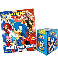Panini Sonic the Hedgehog - Choose Your Team cromos - Álbum alemão + Caixa de 36 saquetas