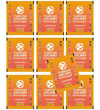 Panini Turkish Airlines EuroLeague 2024-25 Cromos - 10 saquetas