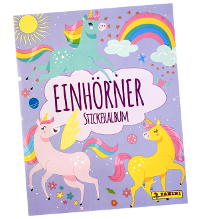 Panini Unicorns Sticker + Cards 2023 - Álbum em alemão