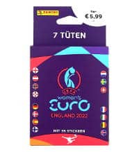 Panini Women's Euro 2022 Cromos - Blister de 7 saquetas
