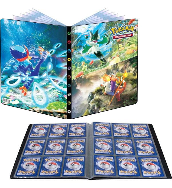 Pokemon Ultra Pro 9-Pocket Portfolio Escarlate e Roxo 02 para 252 cards,  Stickerpoint