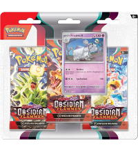Pokemon Karmesin & Purpur Obsidian Flammen - 3-Pack-Blister Friedwuff - Alemana