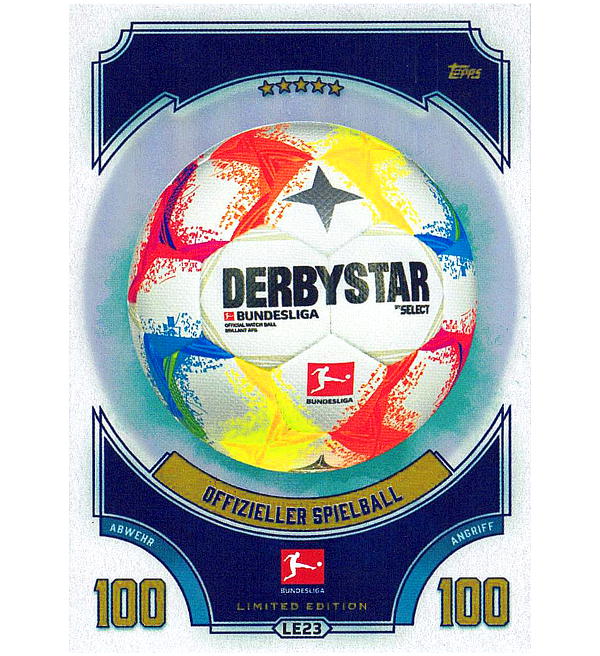 Topps Bundesliga Match Attax 2022/23 - LE23 Offizieller Spielball,  Stickerpoint