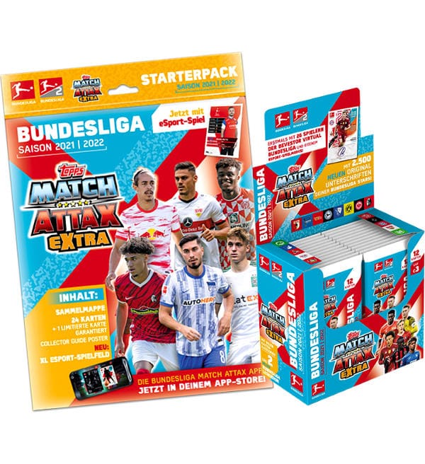 Pack de cartas Topps Bundesliga Match Attax Extra 2021 