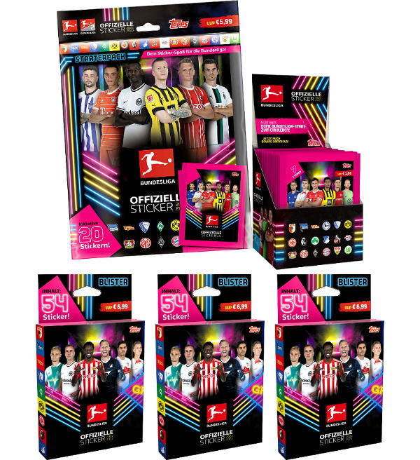 Topps Bundesliga Cromos 2022/2023 - Mega-Bundle