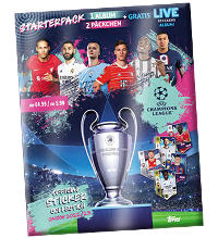 Topps Champions League Cromos 2022/2023 - Starterpack - Álbum + 20 Cromos