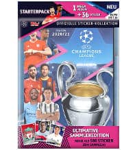 Envelope Uefa Champions League 2022/23, 5 Envelopes = 25 Cromos +