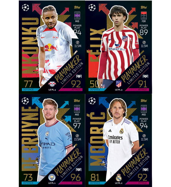 2022-23 Topps Match Attax Champions League Cards - Playmakers Mega