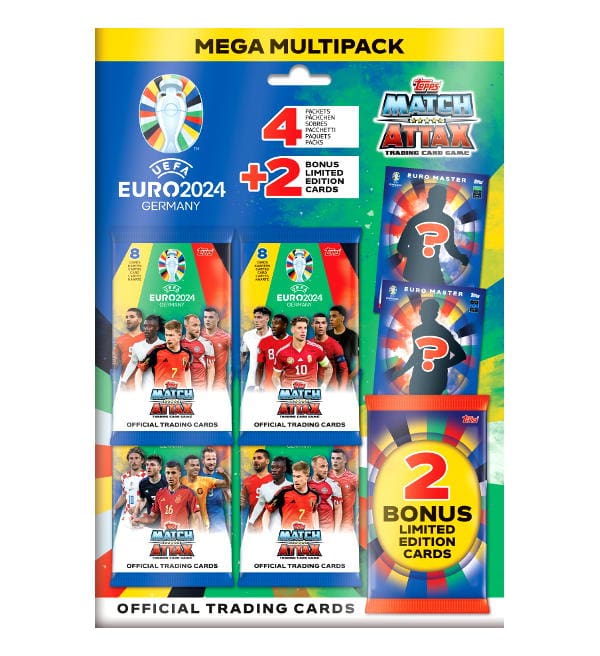 Topps EURO 2024 Match Attax Trading Cards MEGA Multipack, Stickerpoint