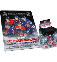 Topps NHL 2024-25 Hockey Cromos - Álbum + 1 Caixa (=50 saquetas)