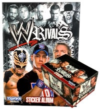 WWE Rivals Cromos - Album + Display mit 50 Tüten